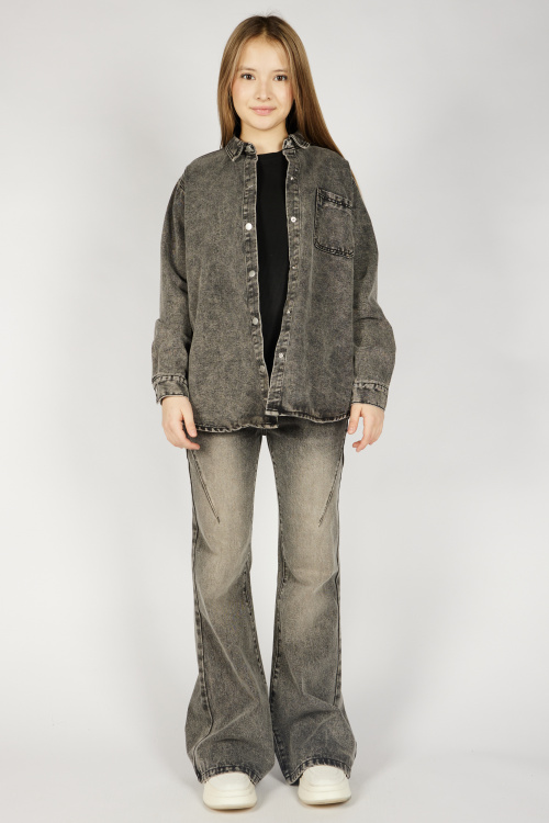 Блузка G-SH26475 Miasin (джинс. серый, 134-164)