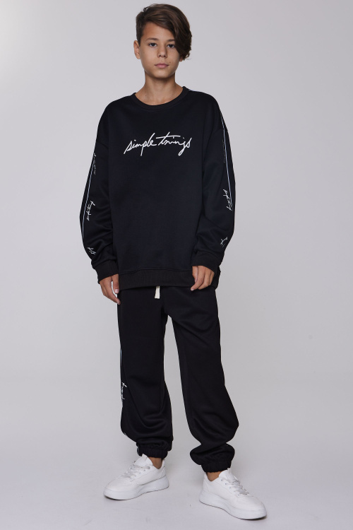 Джемпер B-SW35050 (черный, 140)