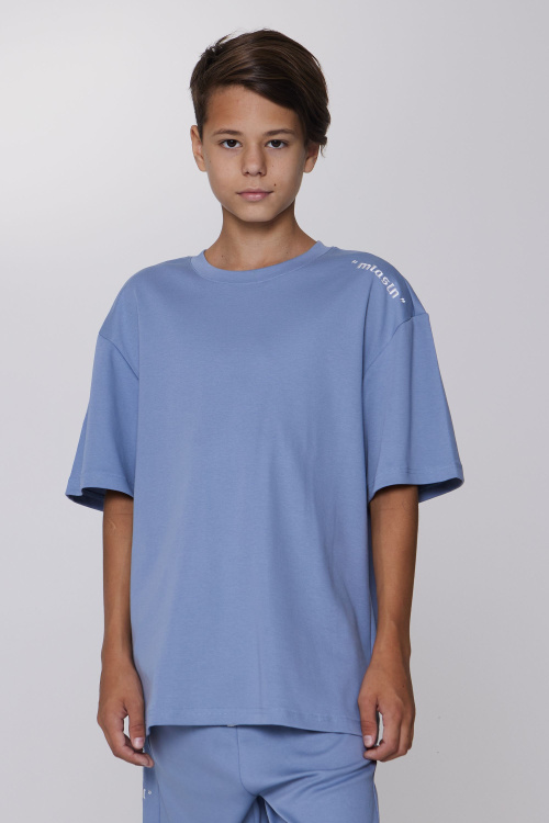 Футболка B-TS35195 (Джинсовый, 164)