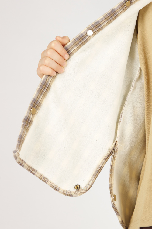 Куртка B-JCK36406 Miasin (бежевый в клетку, 100-140)