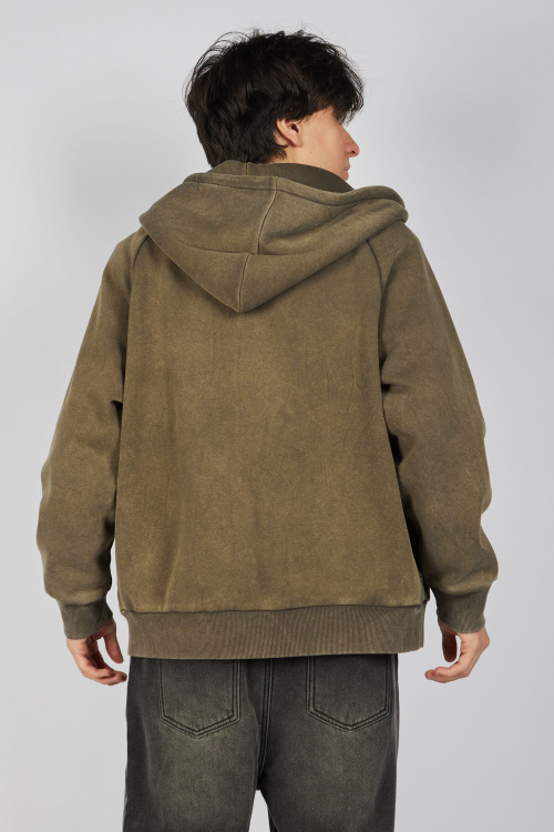 Толстовка на молнии B-HDZ35456 Miasin (хаки, 140)