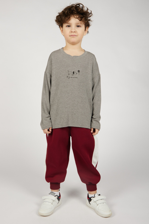 Лонгслив B-SW36408 Miasin (темно-серый, 100-140)