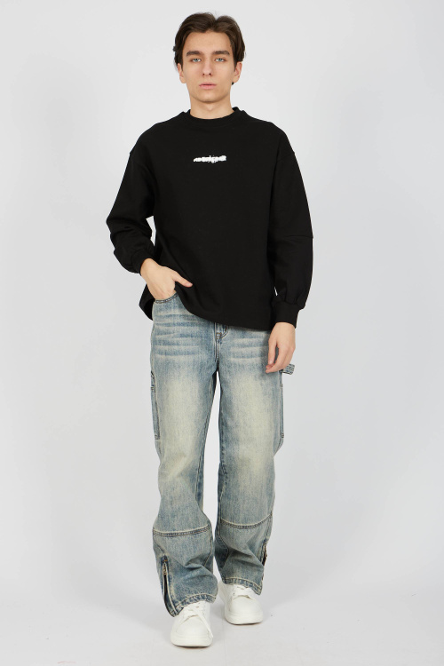 Лонгслив (Черный, 170)