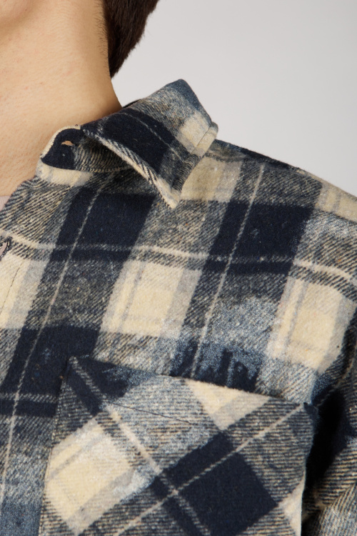 Рубашка B-SH36485 Miasin (Синий в клетку, 140-170)