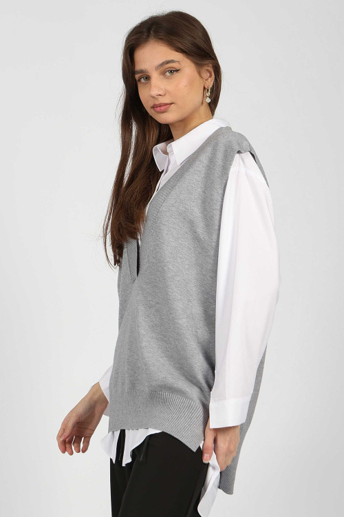 Жилет G-VST24528 (Серый, 140)