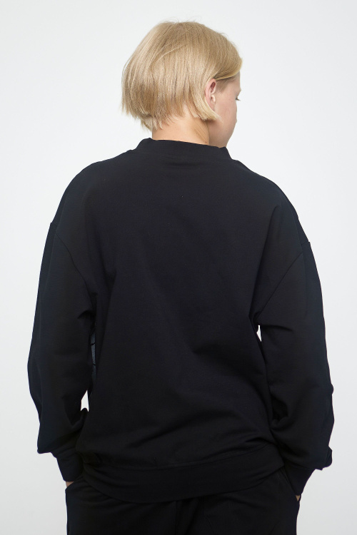 Джемпер B-SW35107 (черный, 140)