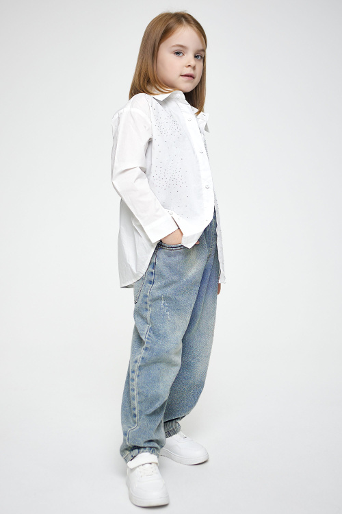 Джинсы B-JN35188 (Джинсовый, 110)