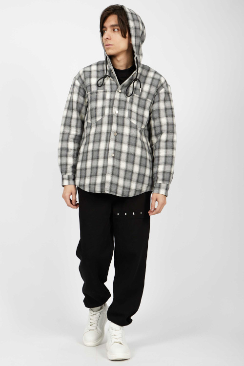 рубашка B-SH34673 (Черно-белый, 128)