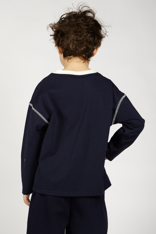 Лонгслив B-SW36409 Miasin (Синий, 100-140)