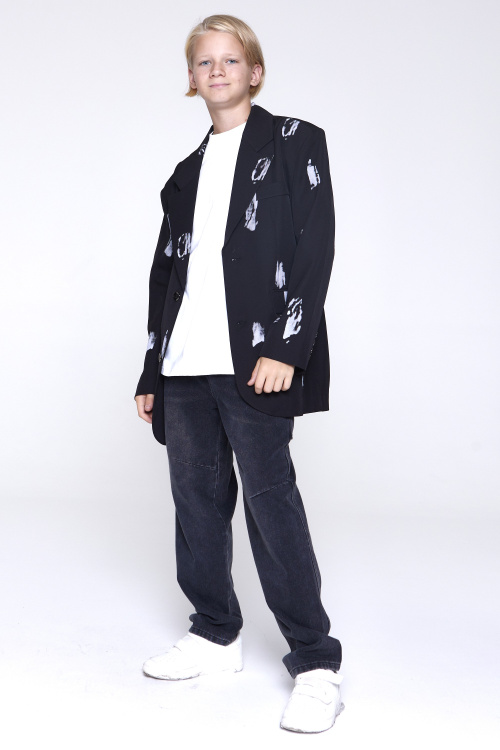 Джинсы B-JN35117 (Джинс. синий, 140)