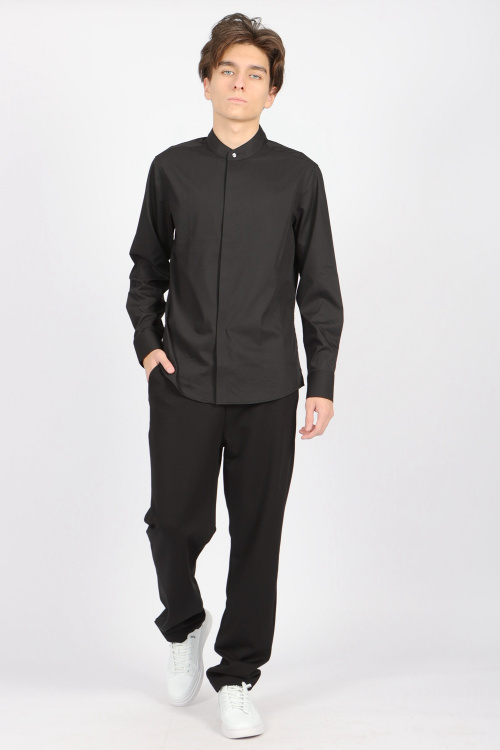 Рубашка B-SH34447 (Черный, 164)