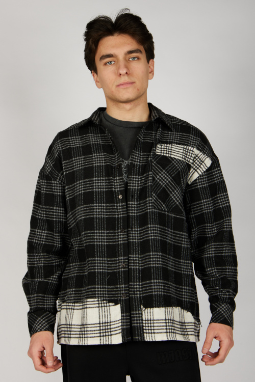 Рубашка B-SH36450 Miasin (черно-белый, 140-170)