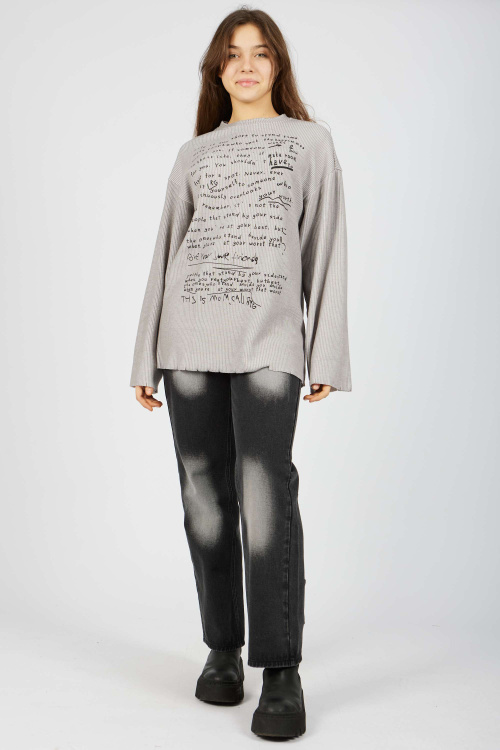 Лонгслив (Серый, 164)