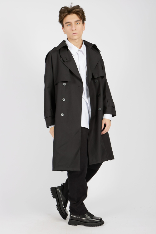 Плащ B-WN34468 (Черный, 158)