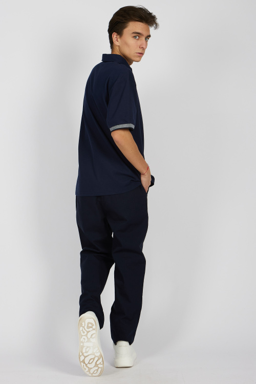 Поло B-PL34435 (Синий, 158)