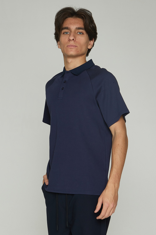 Поло B-PL35251 (Синий, 158)