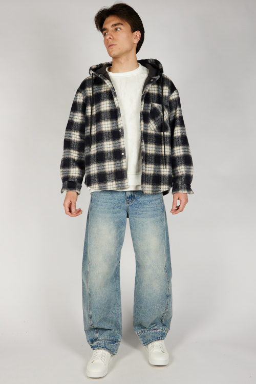 Куртка B-JCK36501 Miasin (Синий в клетку, 140-170)