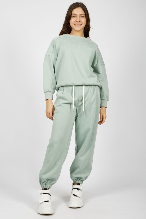 Брюки (Серо-зеленый, 158)