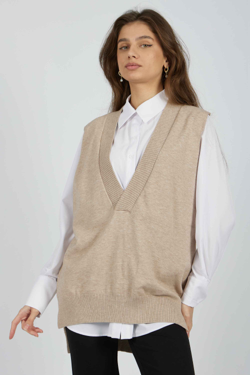 Жилет G-VST24528 (Бежевый, 140)