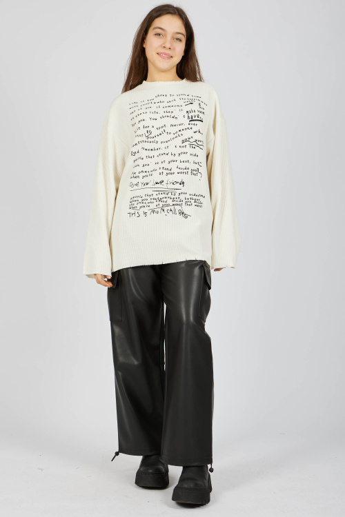 Лонгслив (Молочный, 140)