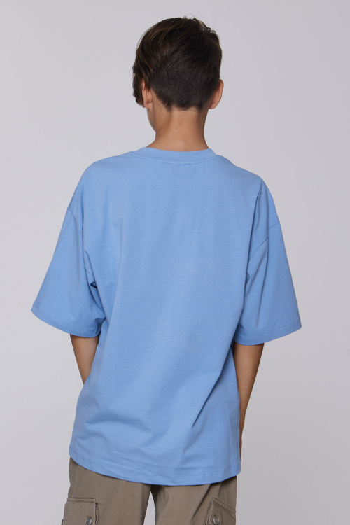 Футболка B-TS35053 (Джинсовый, 140)