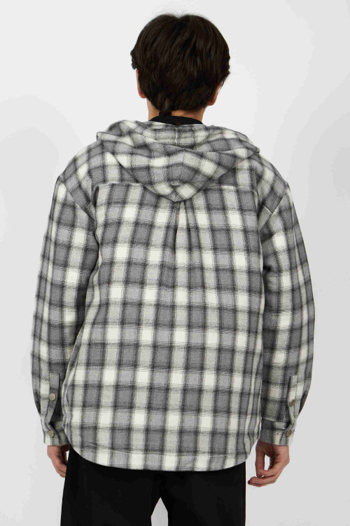 рубашка B-SH34673 (Черно-белый, 128)