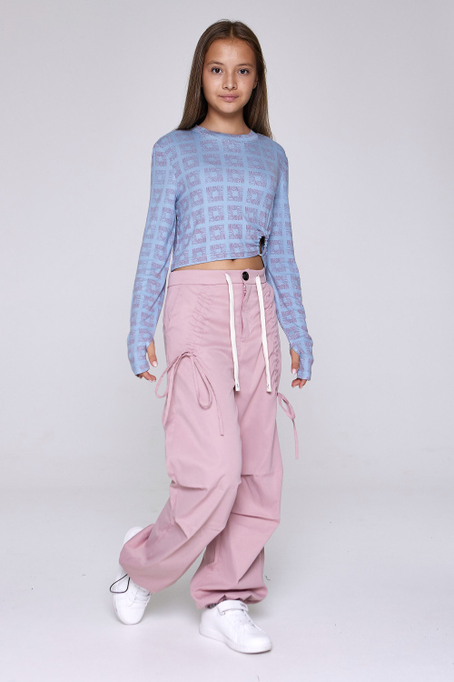 Лонгслив G-TN25118 (Джинсовый, 134)