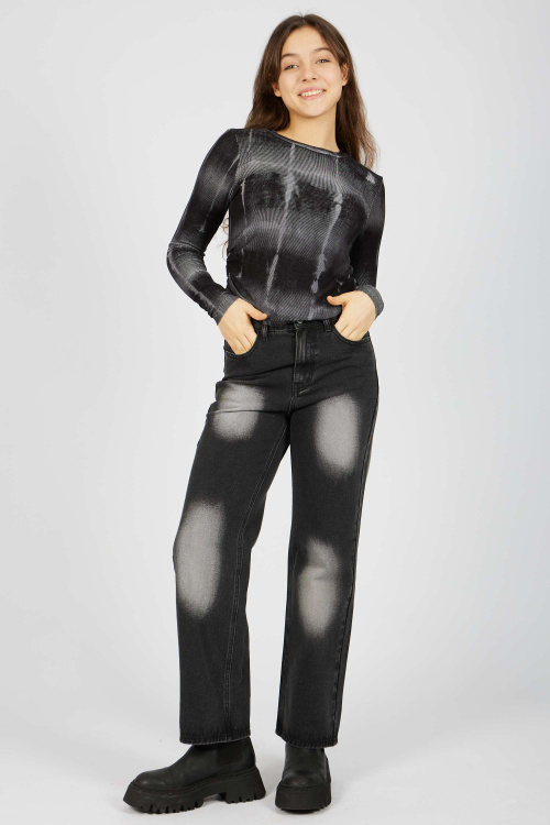 Лонгслив (Черный, 152)