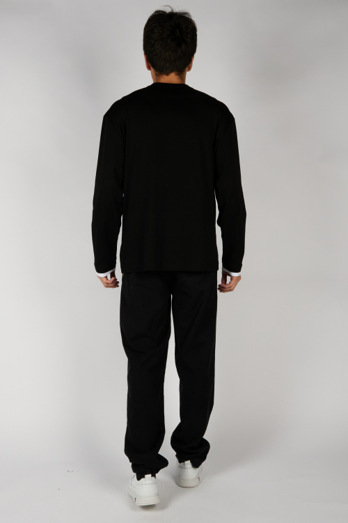 Лонгслив B-SW36342 Miasin (Черный, 140-170 (6 шт.))