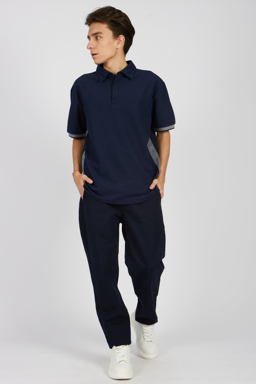 Поло B-PL34435 (Синий, 158)