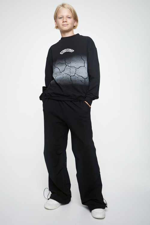 Джемпер B-SW35107 (черный, 140)