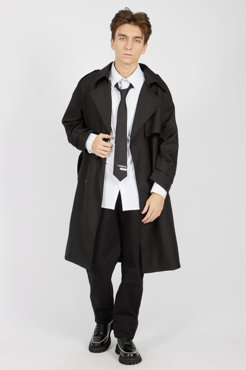 Плащ B-WN34468 (Черный, 158)