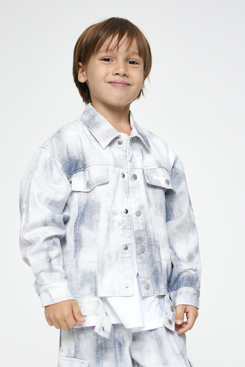 Куртка B-JCK35013 (СЕРО-СИНИЙ, 140)