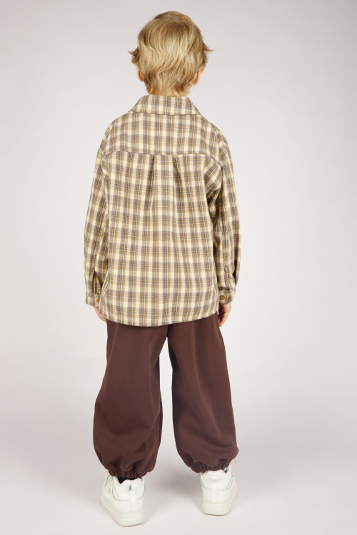 Куртка B-JCK36406 Miasin (бежевый в клетку, 100-140)