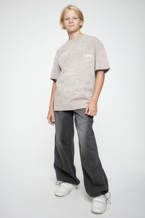 Футболка B-TS35168 (T.бежевый, 140)