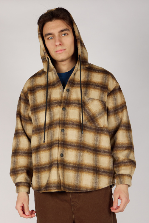 Куртка B-JCK36501 Miasin (бежевый в клетку, 140-170)