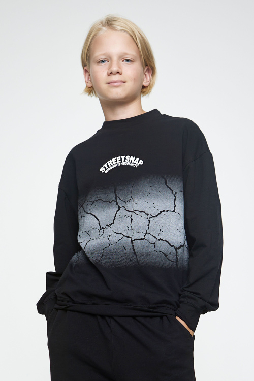 Джемпер B-SW35107 (черный, 140)