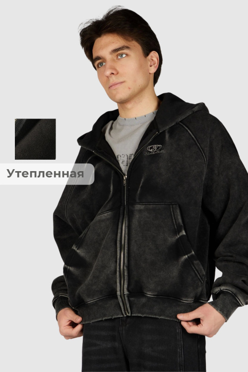 Толстовка на молнии B-HDZ36516 Miasin (Черный, 140-170)