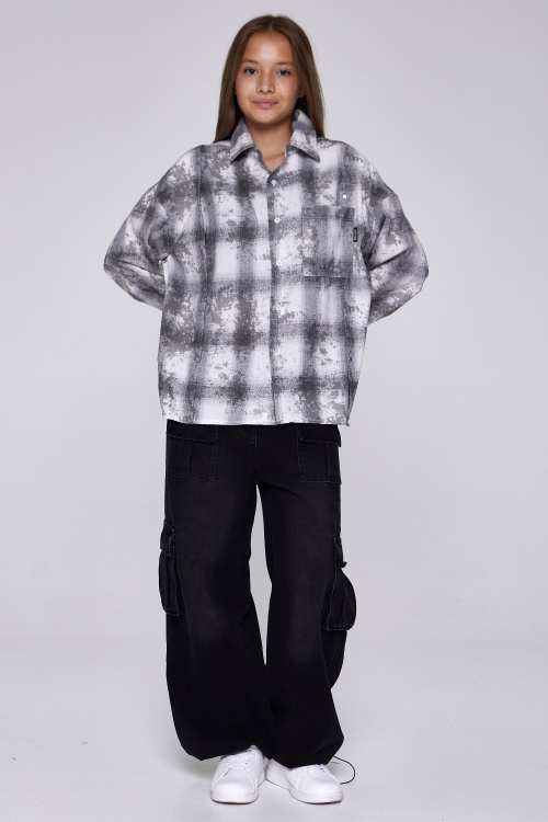 Рубашка B-SH35141 (серый, 158)
