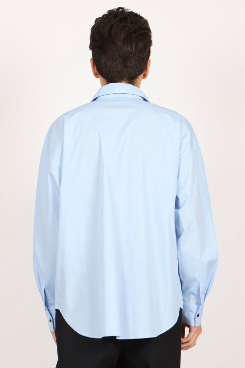 Рубашка B-SH34419 (Голубой, 158)