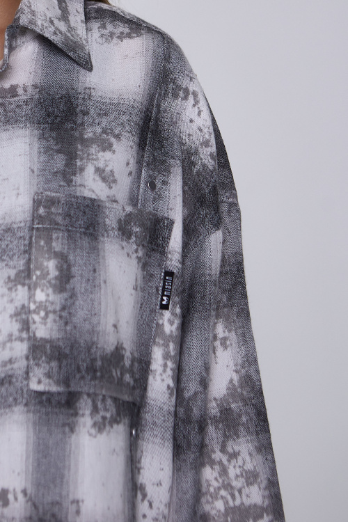 Рубашка B-SH35141 (серый, 158)