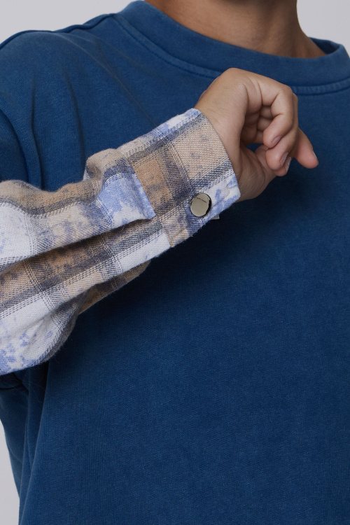 Джемпер B-SW35140 (Джинс. синий, 140)