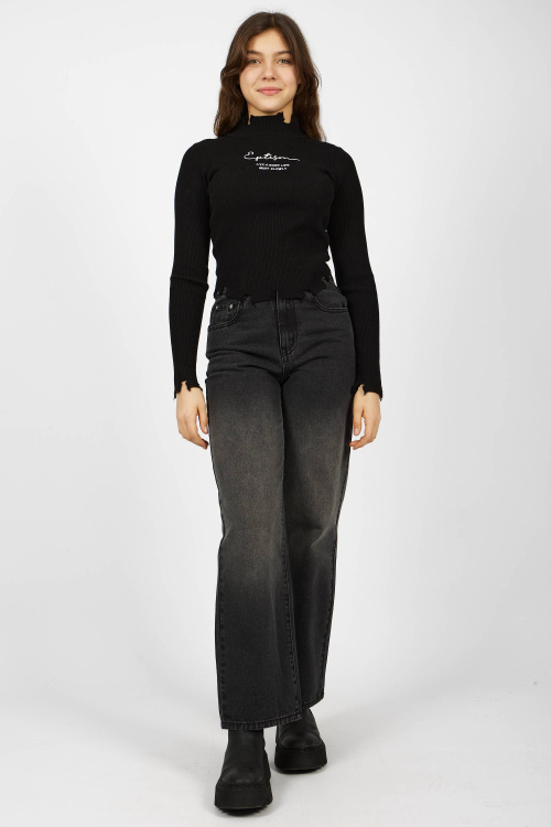 Лонгслив (Черный, 146)