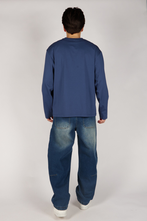 Лонгслив B-SW36487 Miasin (Серо-синий, 140-170)