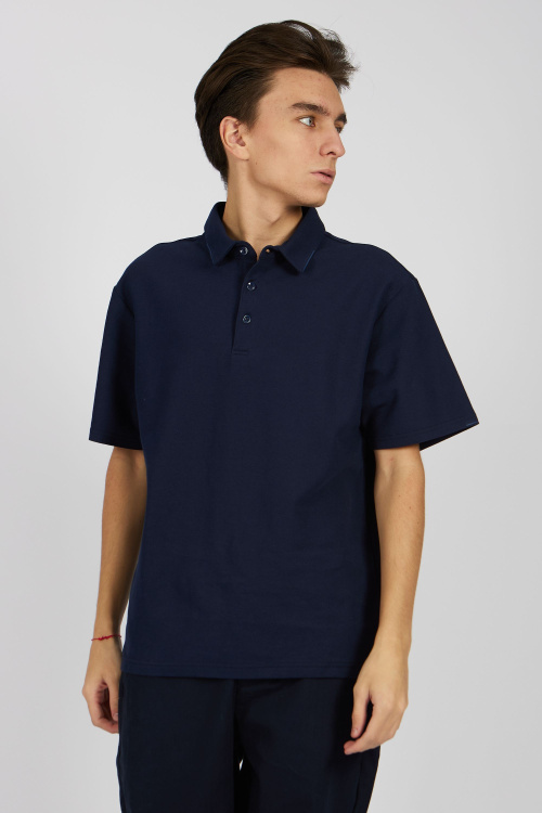 Поло B-PL34444 (Синий, 158)