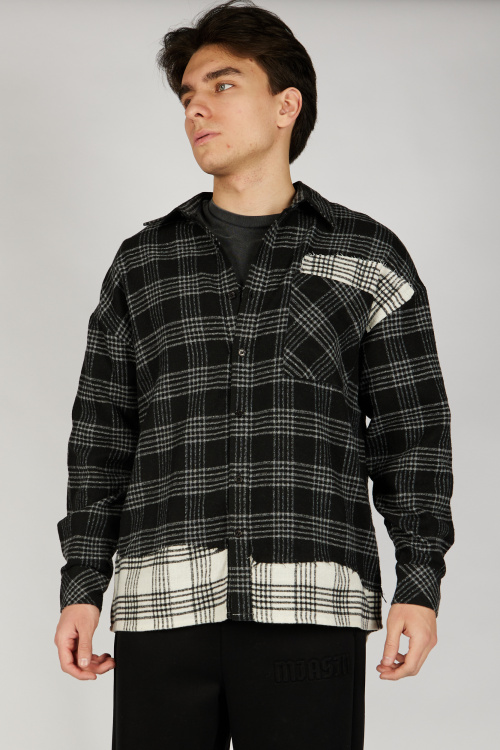 Рубашка B-SH36450 Miasin (черно-белый, 140-170)