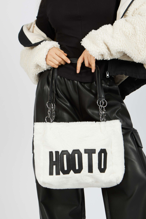 Сумка (бел-черный, Универсальный)