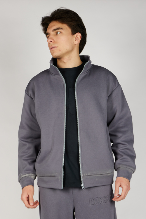 Толстовка на молнии B-HDZ36456 Miasin (темно-серый, 140-170)