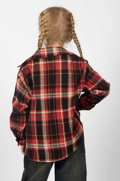 Блузка G-SH25483 Miasin (красный в клетку, 104)