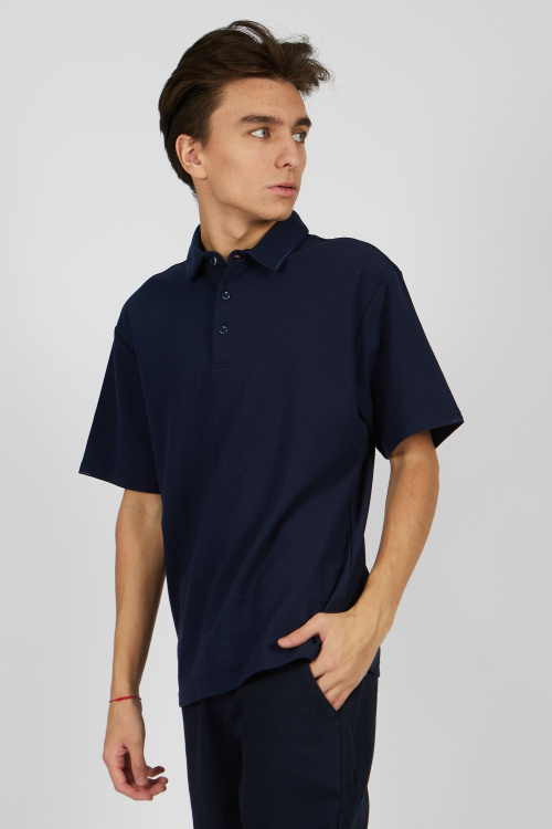 Поло B-PL34444 (Синий, 158)